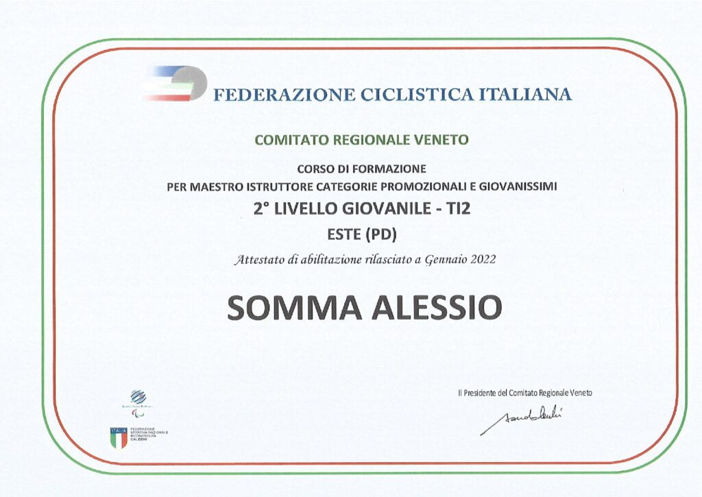 mountain bike master certificate
