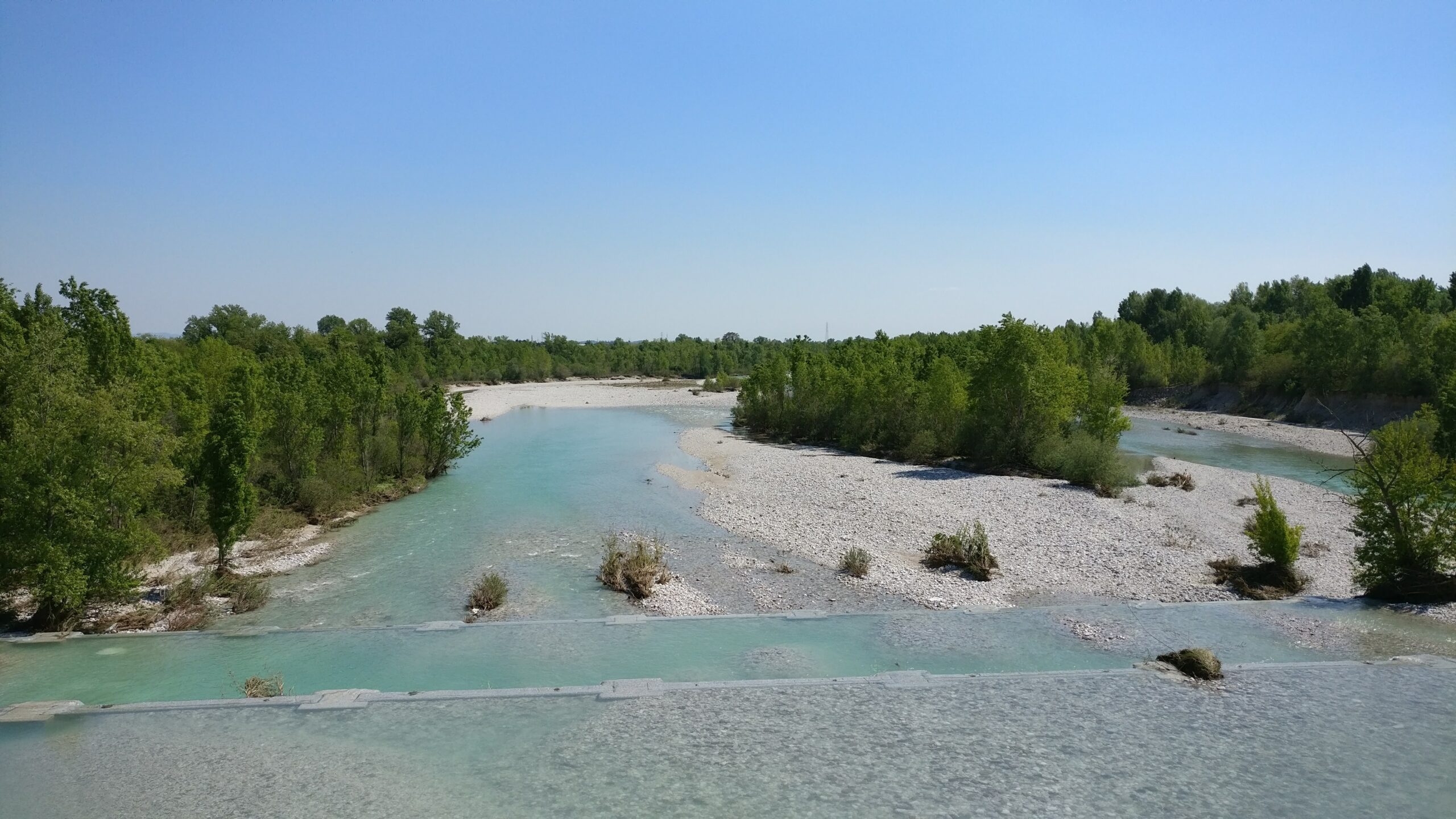 vista sul fiume Torre dal ponte di Salt