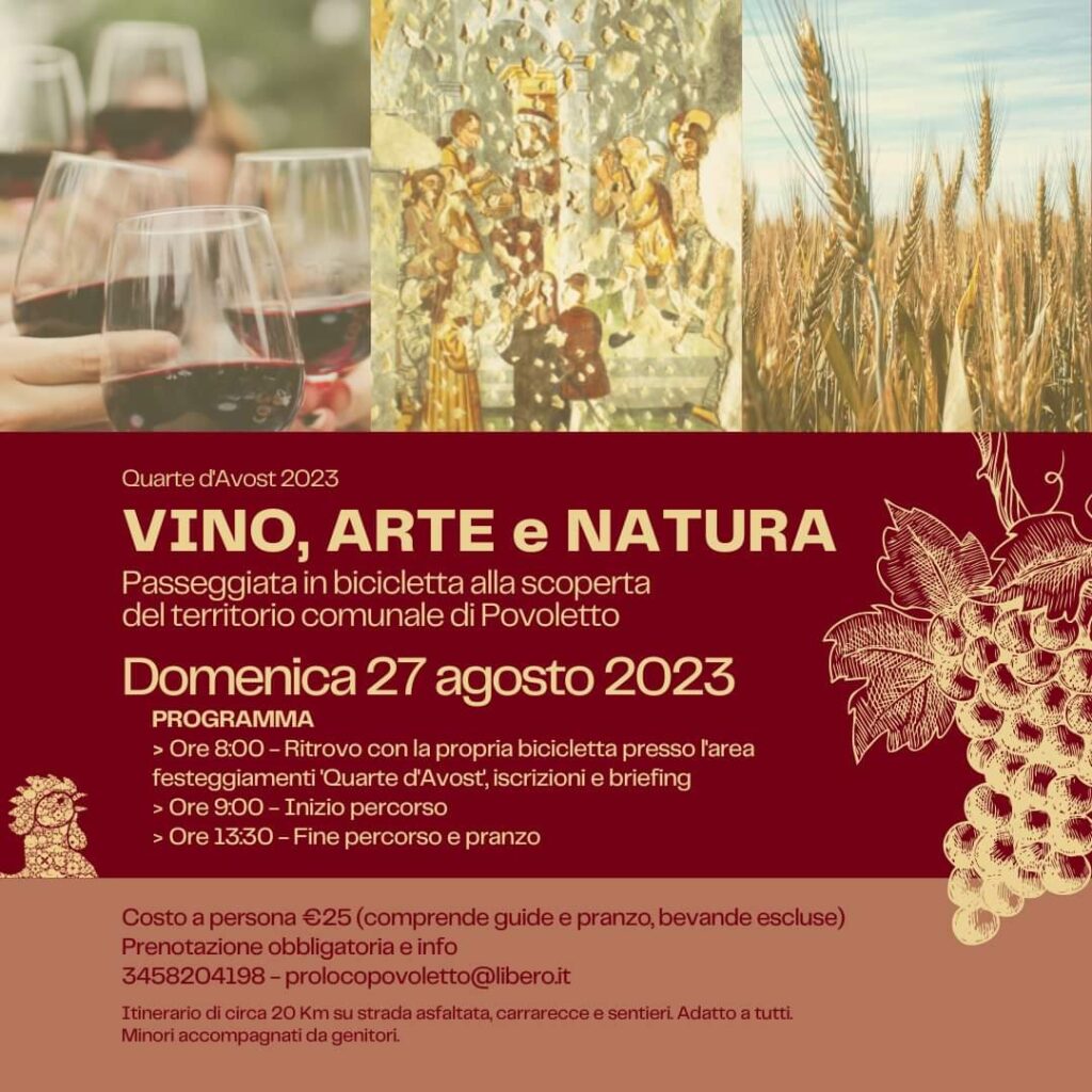 ciclo avventura a Povoletto: vino, arte e natura