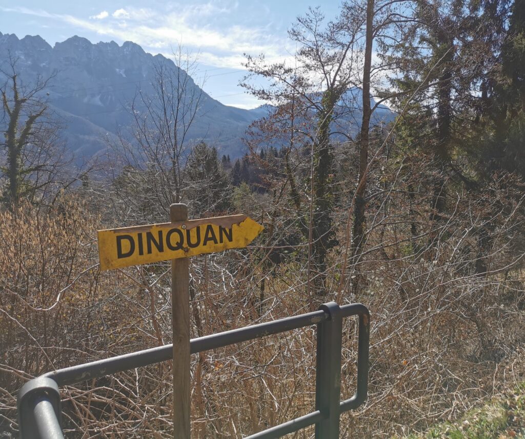 Sentiero abbandonato per Dinquan