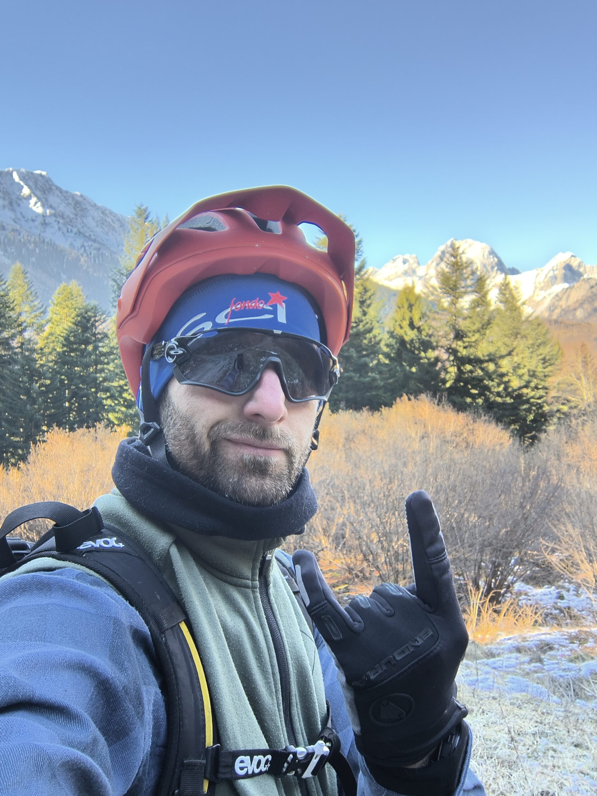 Selfie nei pressi del Rio Moscardo
