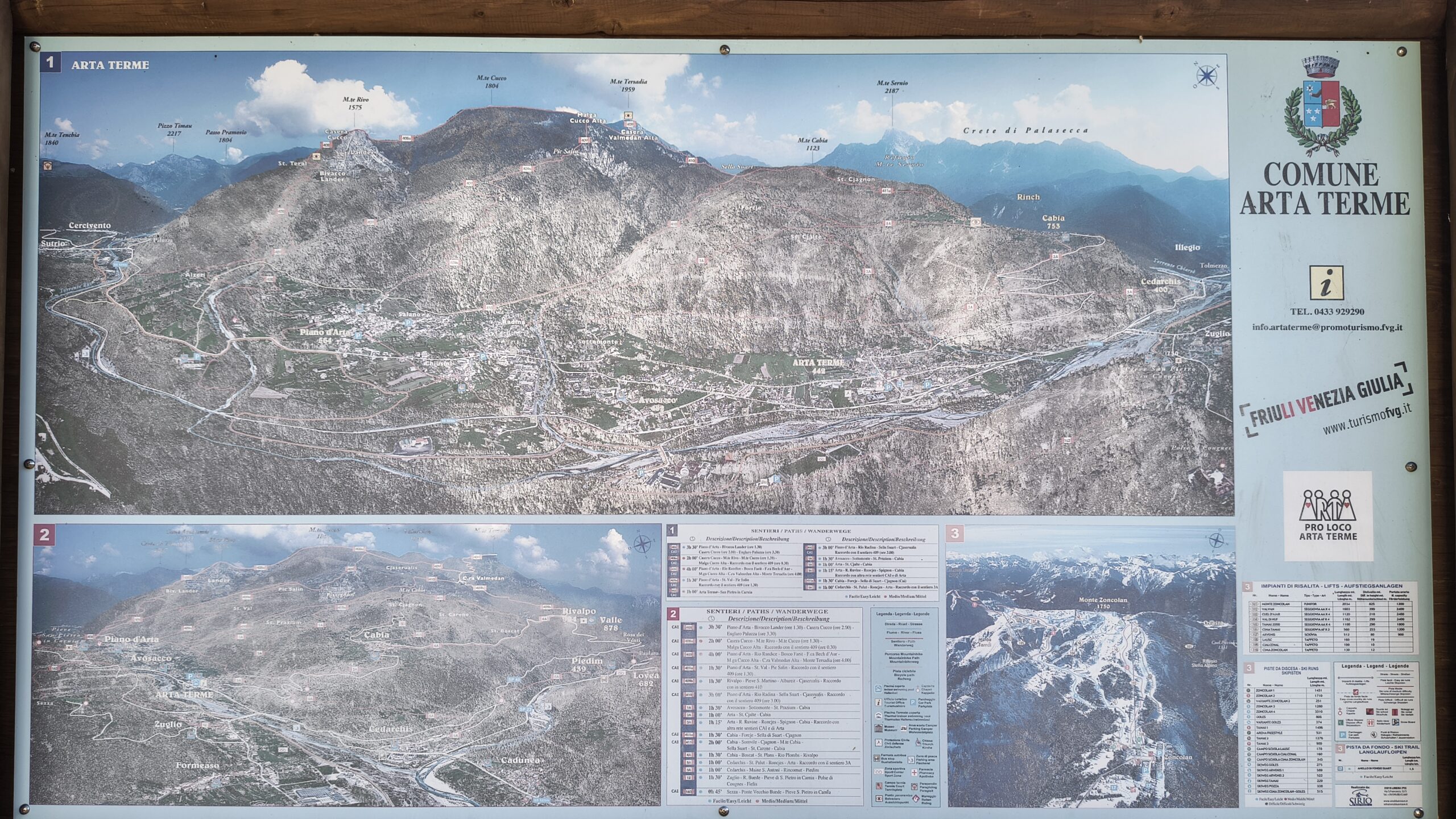 Mappa tematica del circondario nei pressi della chiesa di S.Martino